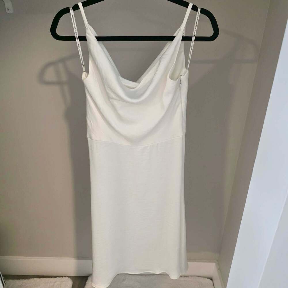 Chi Chi London Ivory Cowl Neck Midi Dress
